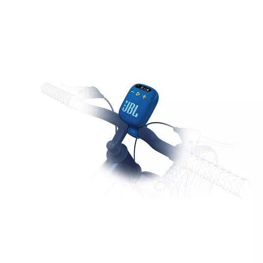 JBL WIND3BLUAM, Bluetooth Handlebar Speaker w/ FM Tuner - Blue