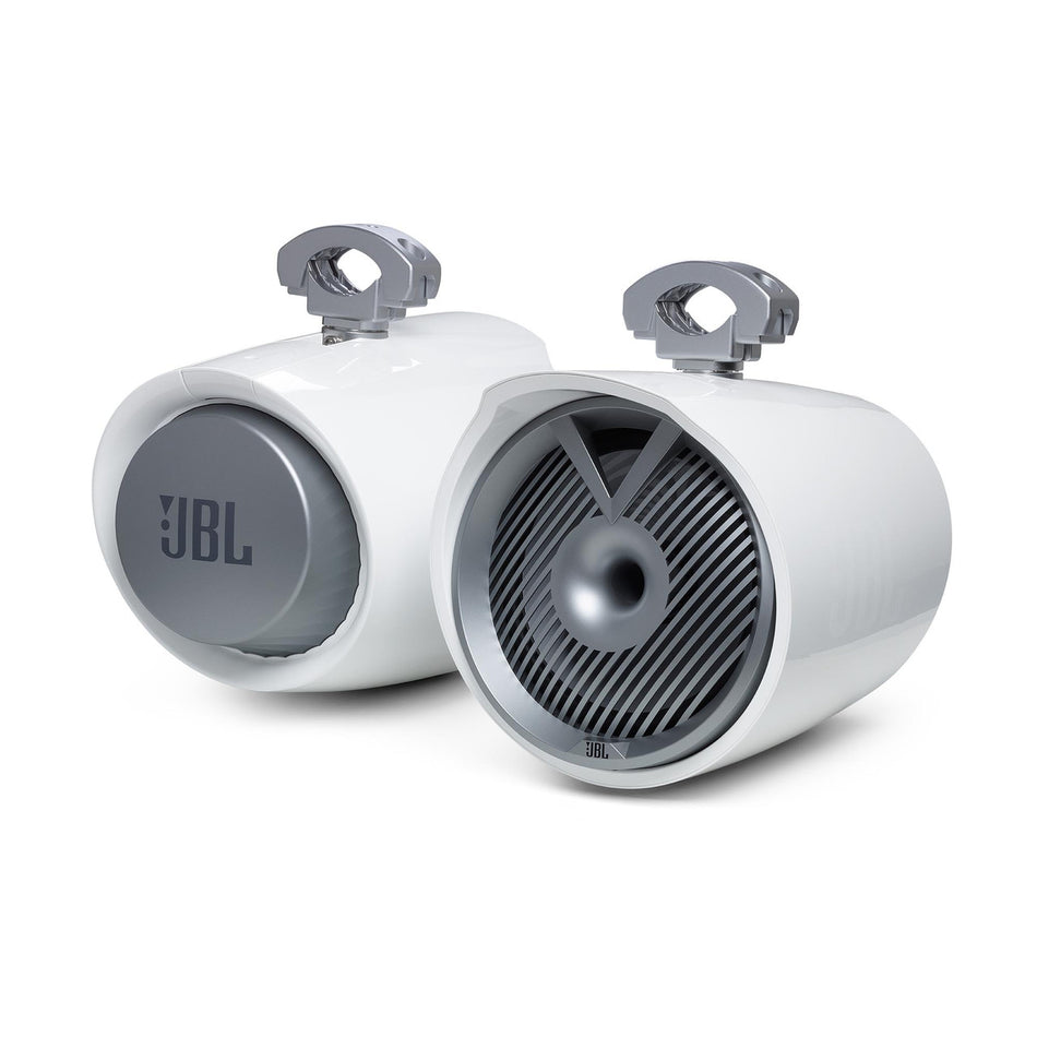 JBL TowerX-MarineMT10HLW, 10" 2-Way Compression Horn Marine Tower Speakers w/ RGB Lighting
