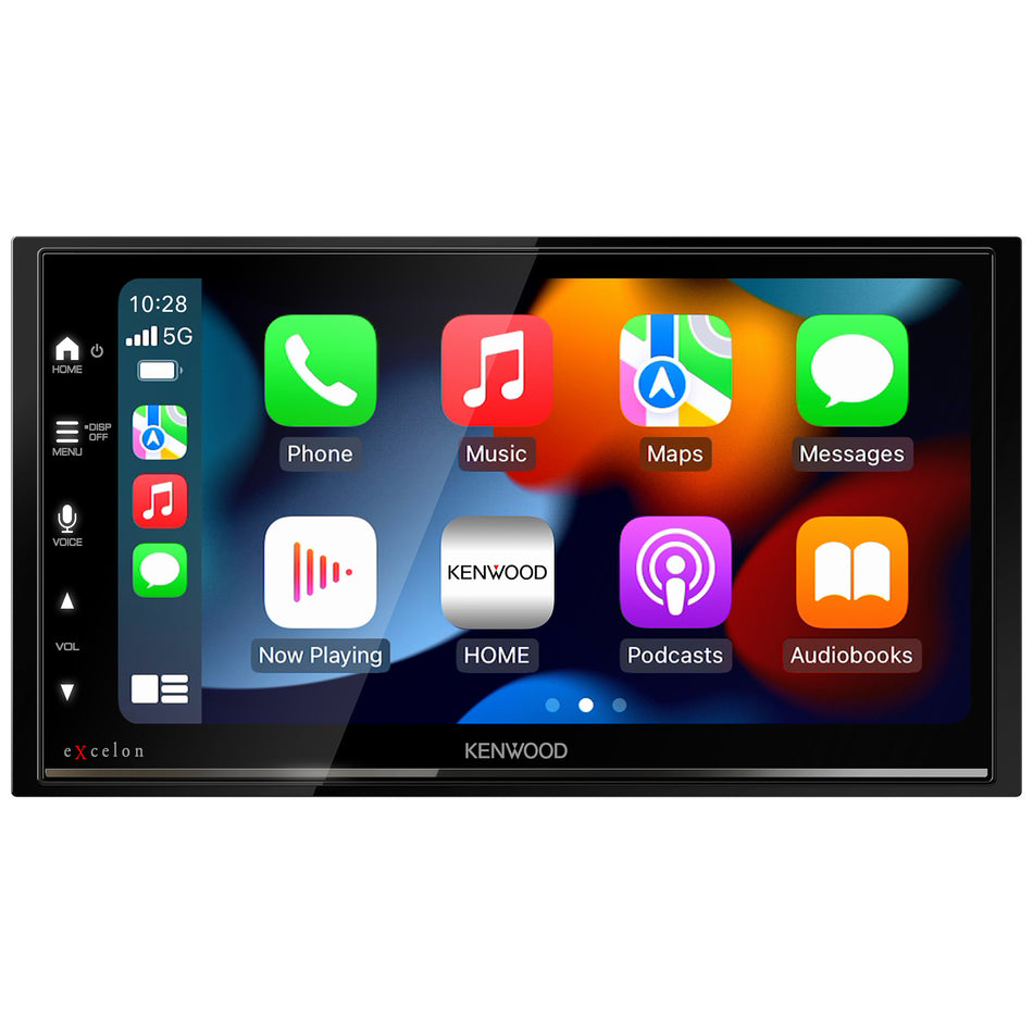 Kenwood DMX709S, eXcelon 6.8" Double DIN Multimedia Receiver w/ CarPlay & Android Auto (Does Not Play CDs)