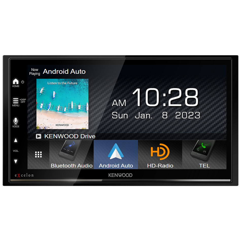 Kenwood DMX809S, eXcelon 6.8" Digital Multimedia Receiver w/ Apple CarPlay and Android Auto