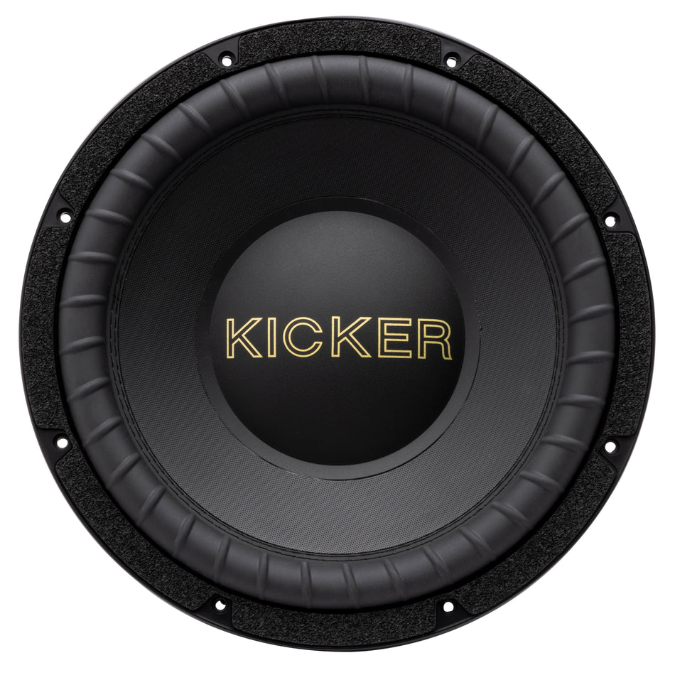 Kicker GOLD104, Gold 50th Anniversary 10" DVC 4 Ohm Subwoofer, 400W (50GOLD104)