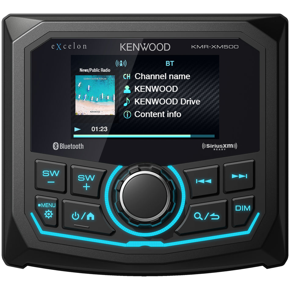Kenwood KMR-XM500, eXcelon Marine Digital Media Receiver w/ Built-in Bluetooth® (does not play CDs)