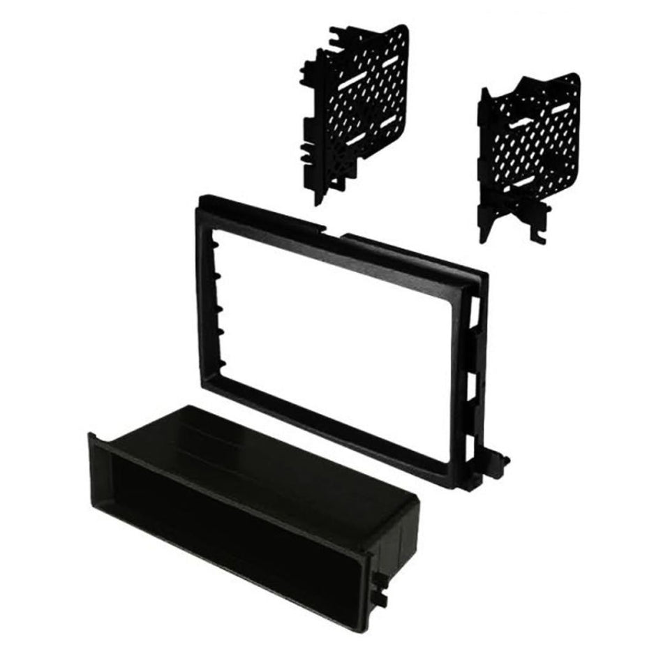 Crux DKGM-48D, Radio Replacement w/ Dash Kit Radio Replacement with SWC Retention for GM Class II Vehicles (Double DIN Dash Kit & Antenna Adapter Included)