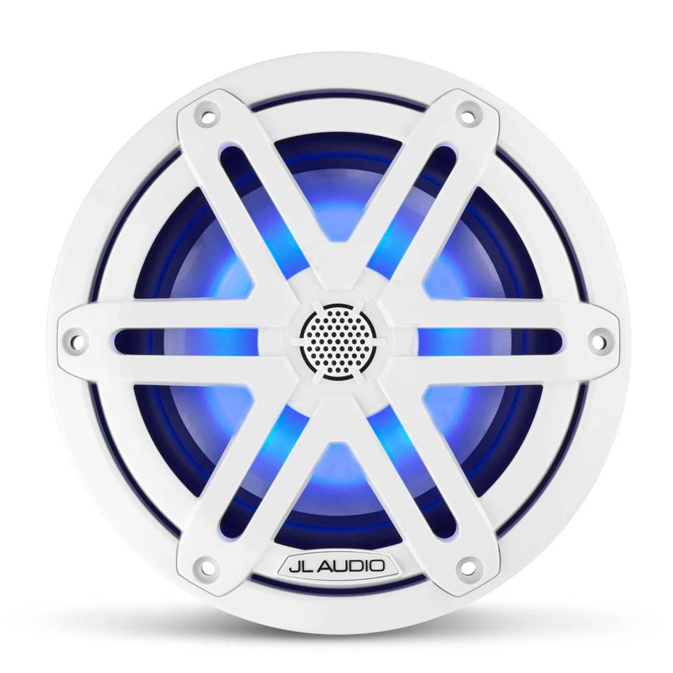 JL Audio M3-650X-S-Gw-i, M3 6.5" 2-Way Marine Speaker, Sport Gloss White w/ LED