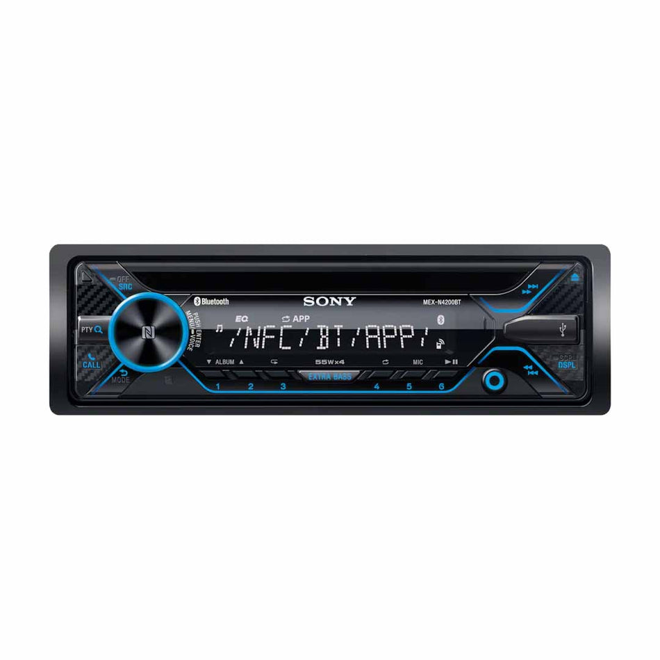 Sony MEX-N4200BT, Single Din AM/FM/CD/MP3 Player Car Stereo, Built-In Bluetooth