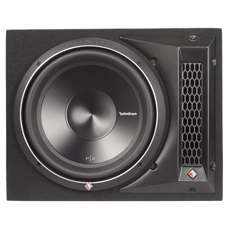 Rockford Fosgate P3-1X12, Punch 12" Ported Loaded Enclosure, 600 Watts RMS