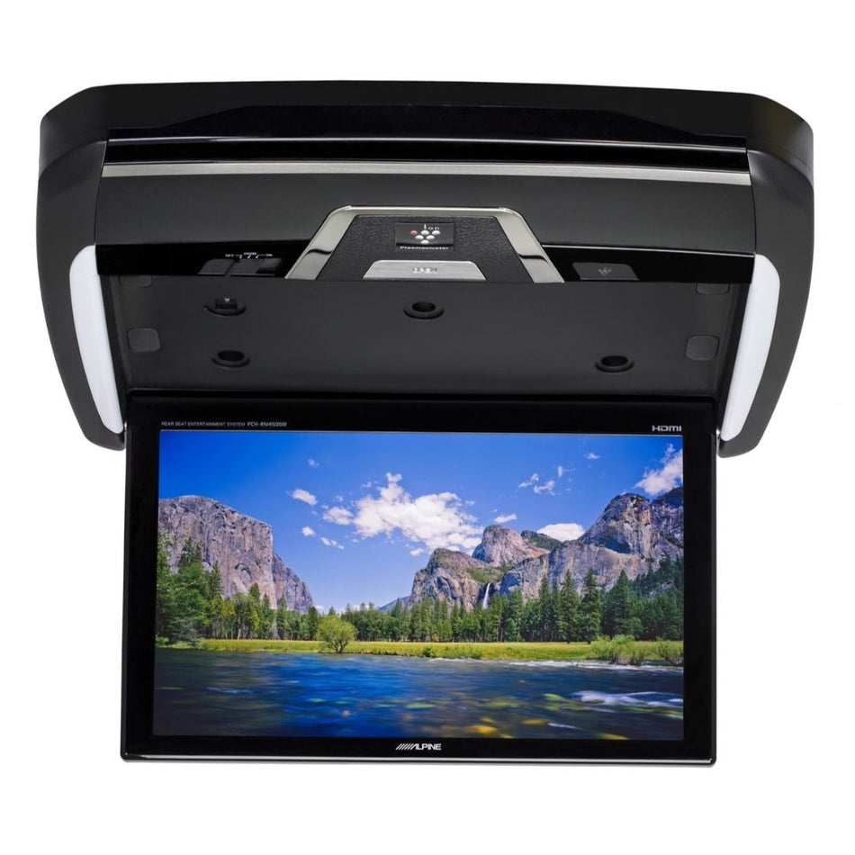 Alpine PKG-RSE4AP, 11.4-inch Overhead, Fold-Down LED Video Monitor, Mech-Less RSE System with Plasmacluster