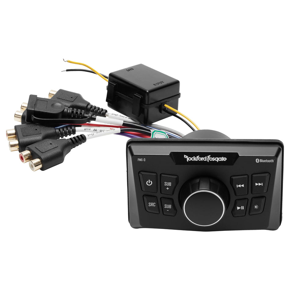 Rockford Fosgate PMX-0, Punch Ultra-Compact Media Receiver, Bluetooth, AUX and USB Inputs