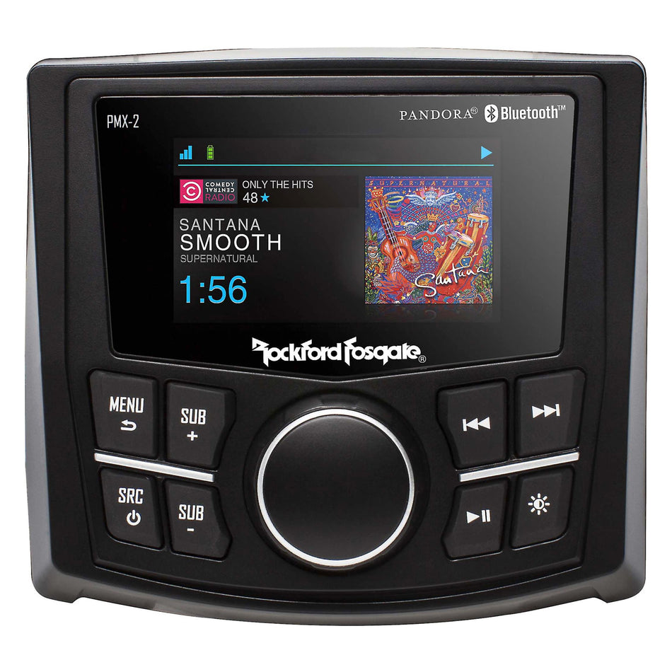 Rockford Fosgate PMX-2, Punch 2.7" Wet Bonded IPx6 Color Media Receiver