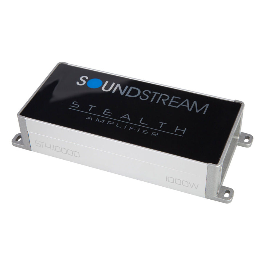 Soundstream ST4.1000D, Stealth 4 Channel Class D Full Range Amplifier, Micro Size - 1000W