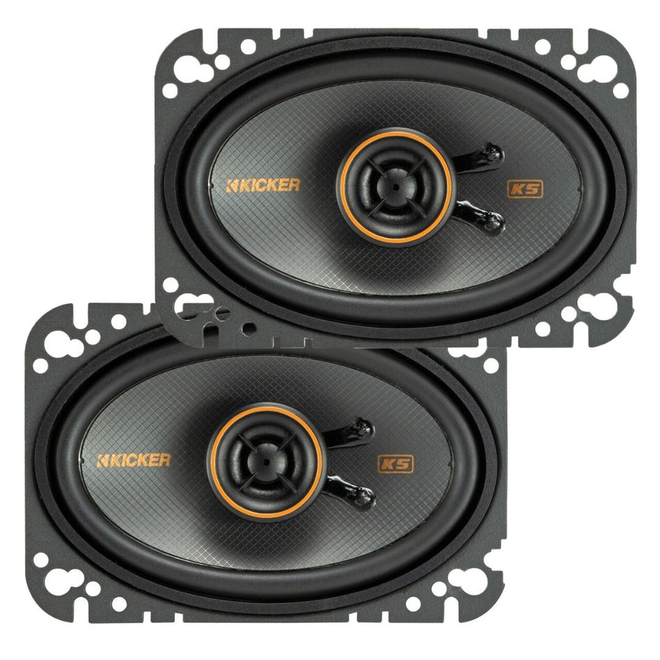 Kicker KSC4604, KS Series 4x6" Coaxial Speakers (47KSC4604)