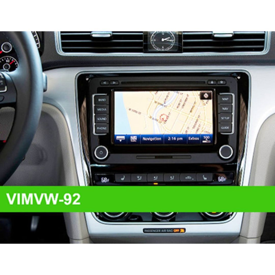 Crux VIMVW-92, Sightline VIM Activation - Volkswagen Vehicles with RNS-510 Navigation System