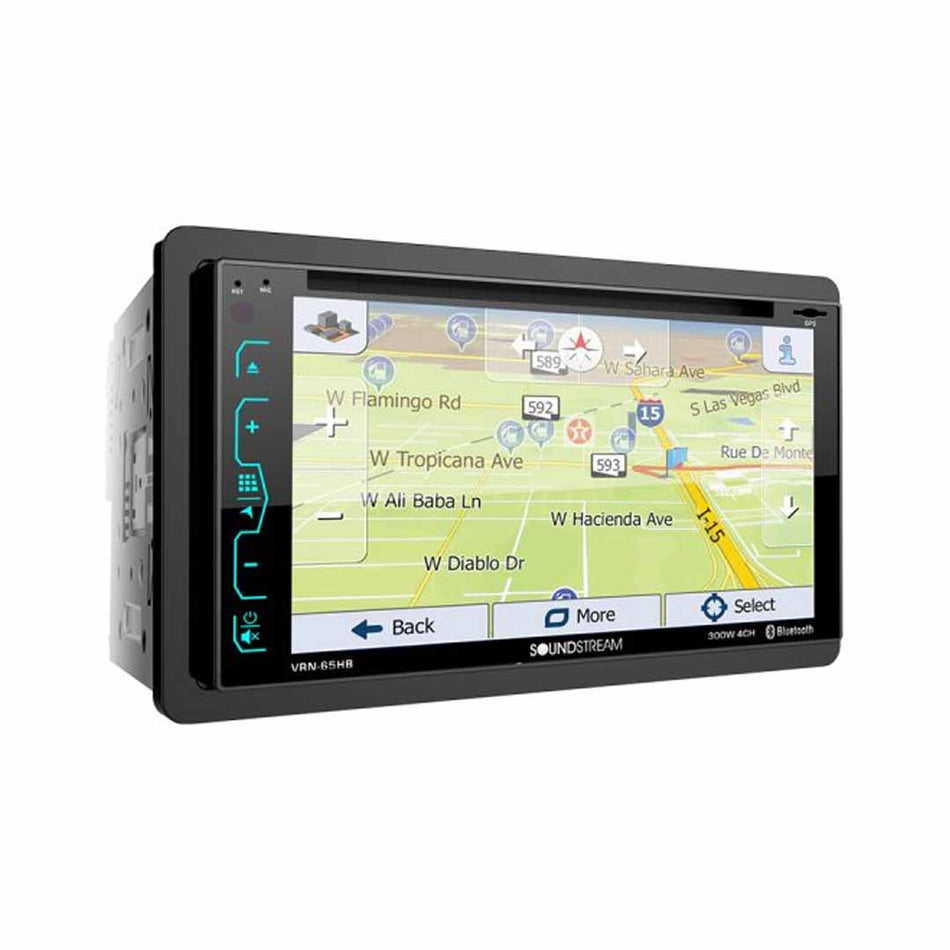 Soundstream VRN-65HB, 2-DIN AptiX Source Unit w/ iGO GPS, PhoneLink, Bluetooth, & 6.2" LCD