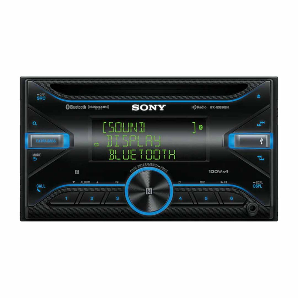 Sony WX-GS920BH, Double Din CD/MP3 Bluetooth Car Stereo w Variable Color Display