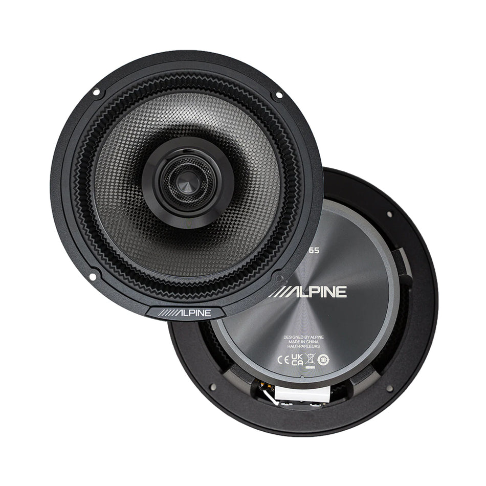 Alpine HDZ-65, Status Series Hi-Res 6.5" 2-Way Coaxial Car Speakers