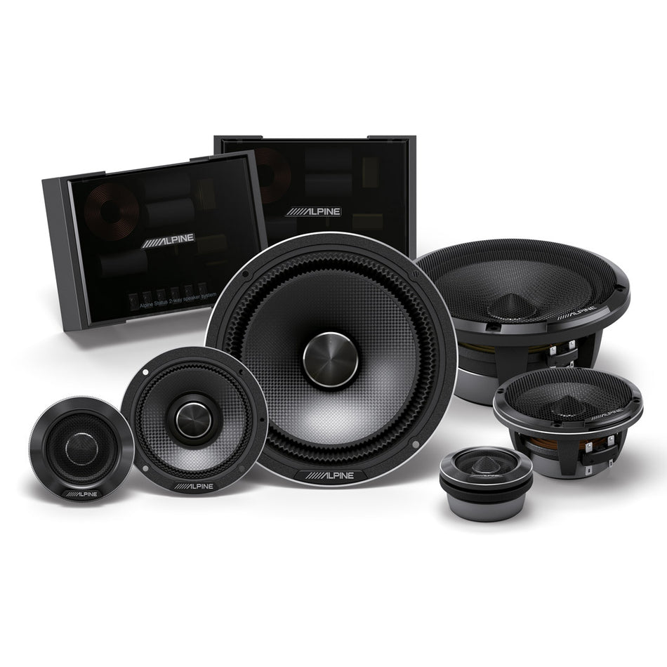 Alpine HDZ-653, Status Series Hi-Res 6.5" 3-Way Component Car Speakers