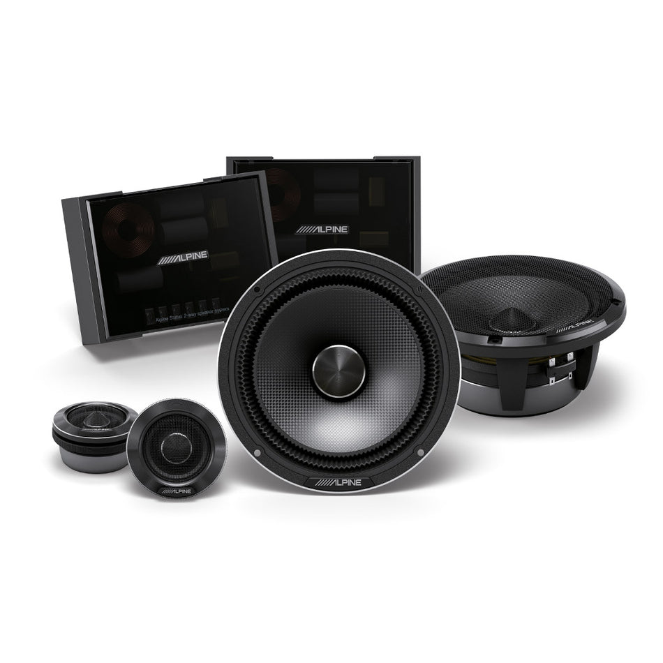 Alpine HDZ-65C, Status Series Hi-Res 6.5" 2-Way Component Car Speakers
