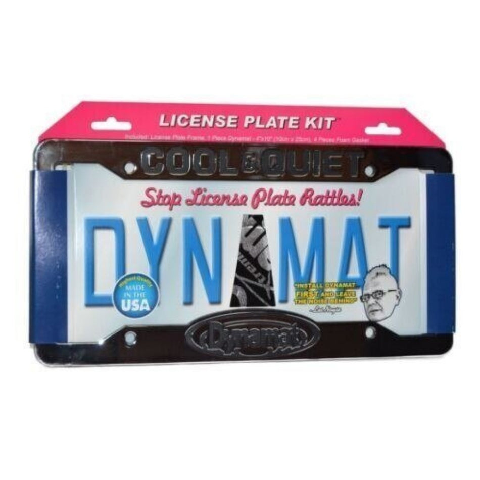 Dynamat 19100, Xtreme License Plate Kit Sound Dampening w/ Frame