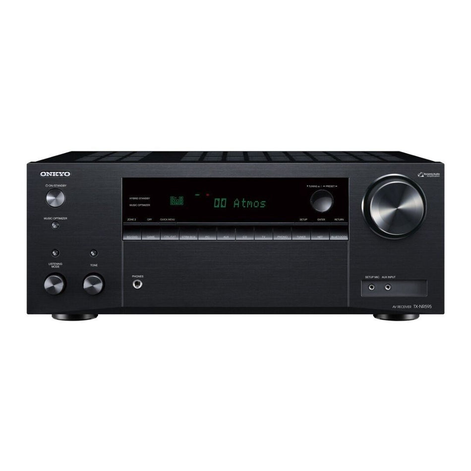 Onkyo TX-NR595, 7.2 Channel Home Theather Receiver with Wi-Fi, Bluetooth, and Apple AirPlay 2