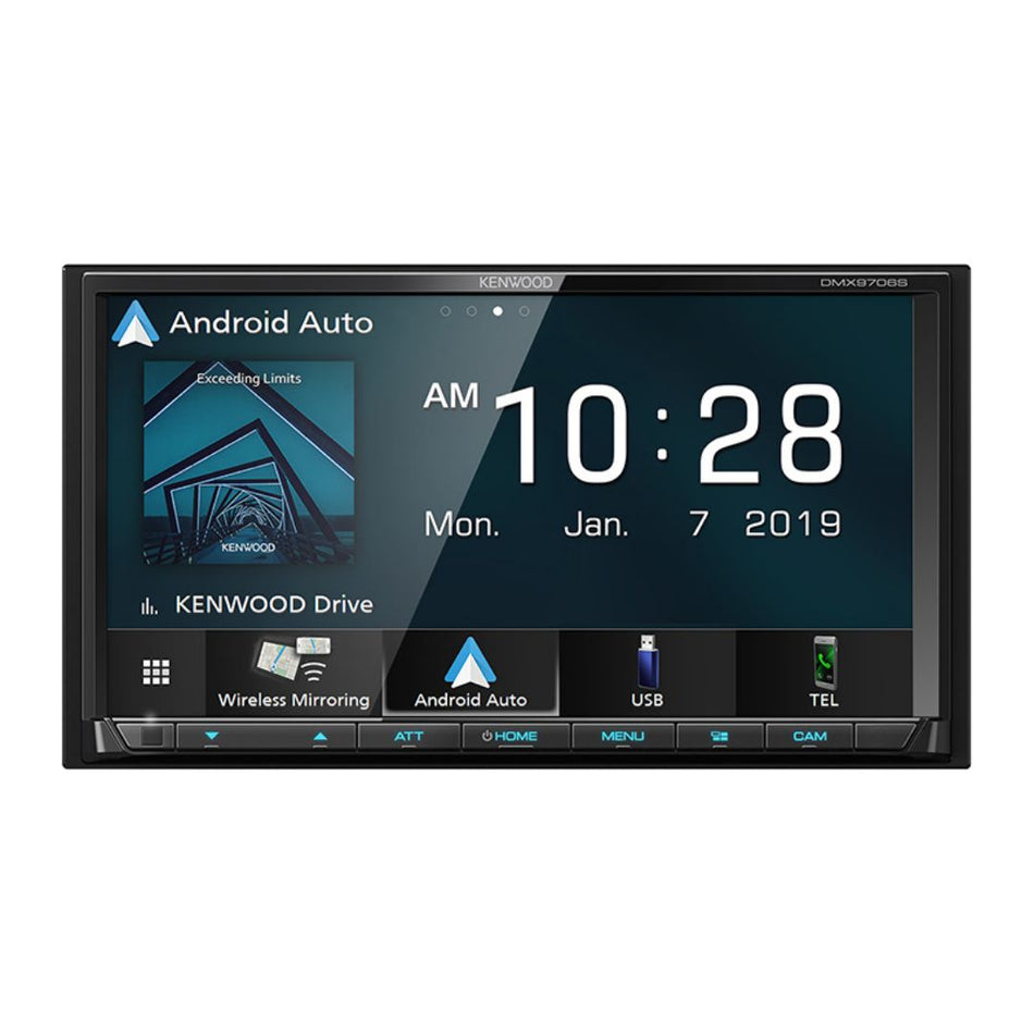 Kenwood DMX9706S, 6.95" Digital Multimedia Receiver w/ Wireless CarPlay and Android Auto (Does not play CDs)