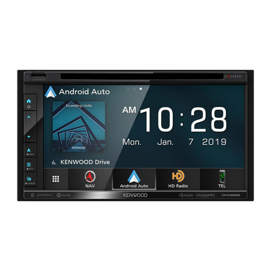Kenwood DNX696S, eXcelon 6.8" Navigation/DVD Receiver w/ CarPlay and Android Auto