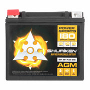 Shuriken SK-BTX12-BS, OE Battery JIS 180CCA/10AH