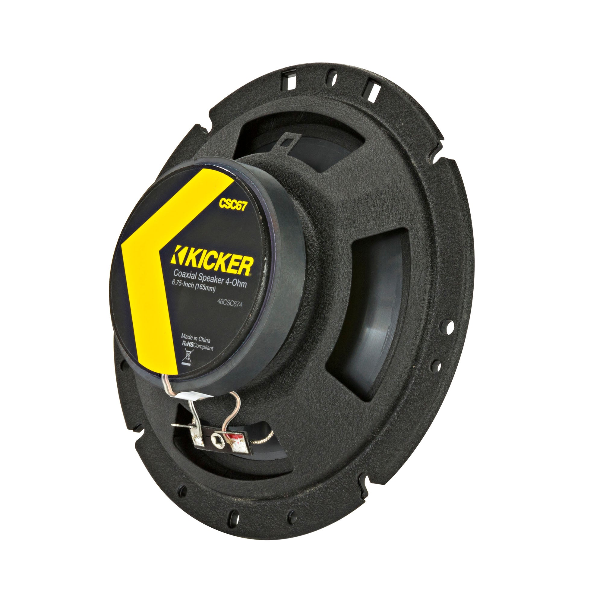 Kicker CSC674, CS Series 6.75" 2 Way Coaxial Speakers + Damping Kit Bundle