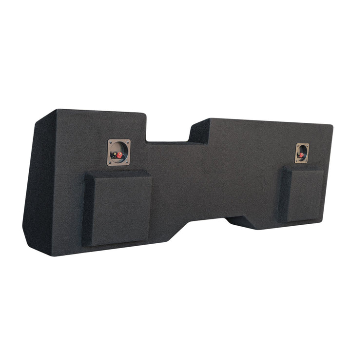 SoundBox Chevy Silverado / GMC Sierra Crew Cab 2014-2018 Dual Ported 12" Downfire Subwoofer Enclosure, BedLiner Finish