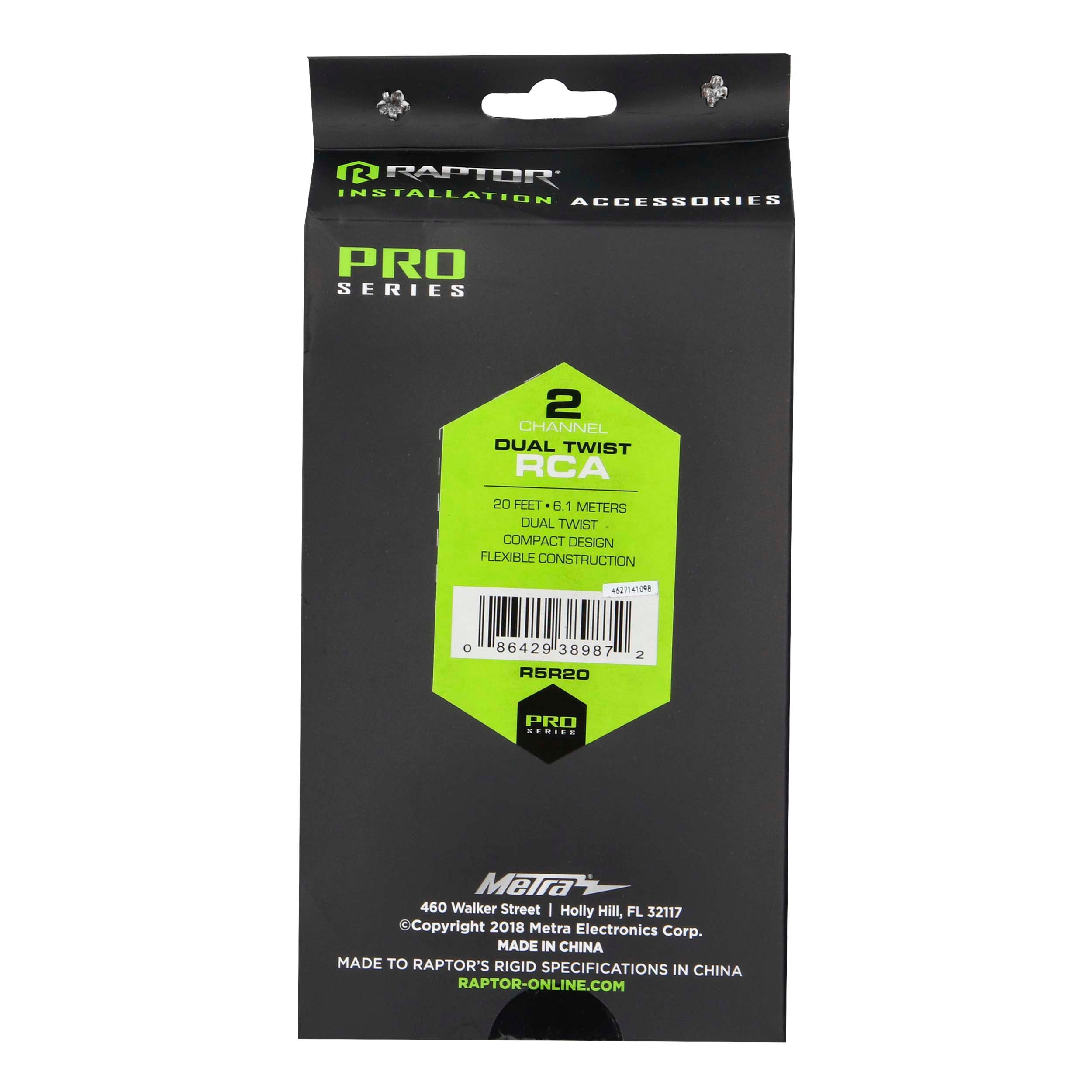 Raptor R5R20, RCA 2ch 20'