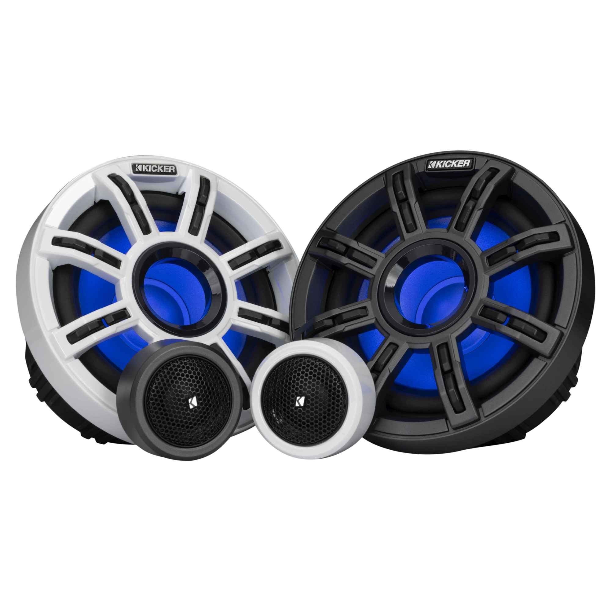 Kicker MSS65, MSS Premium 6.5" Component 4 Ohm Marine Speakers (51MSS65)
