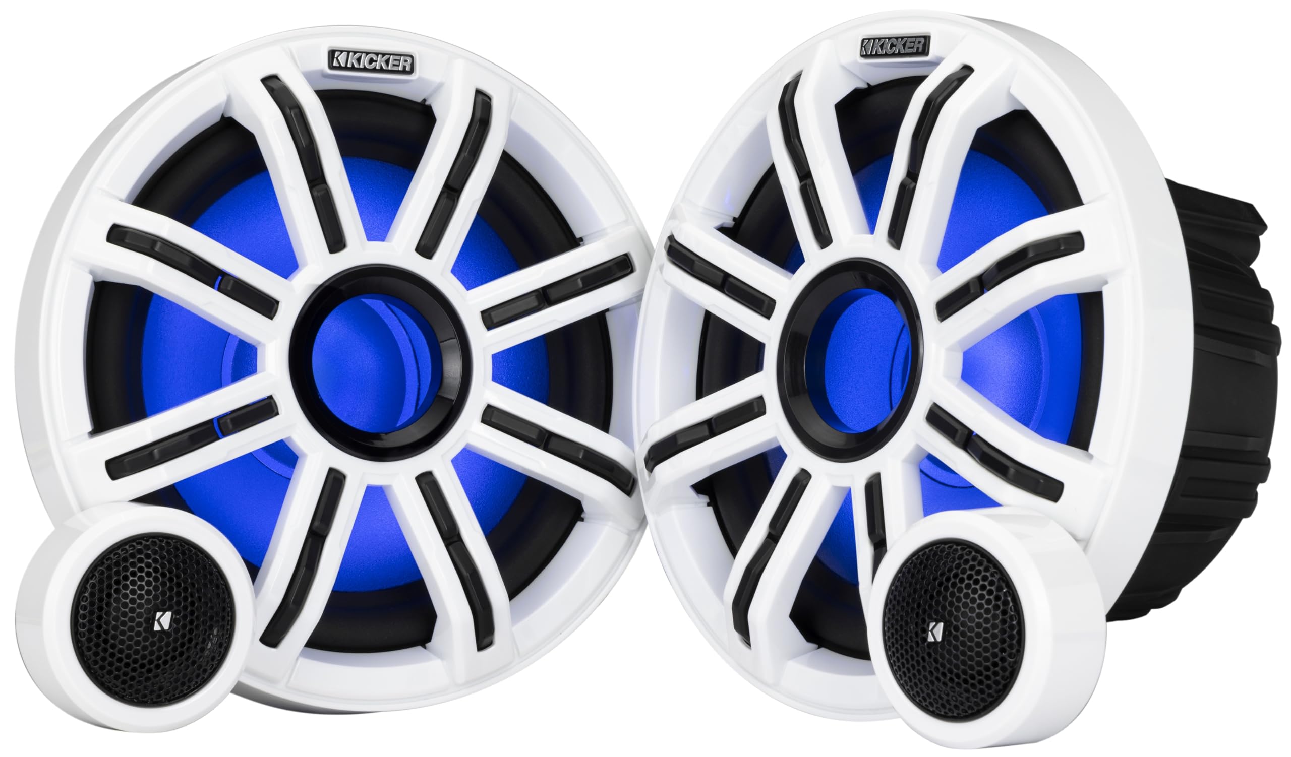 Kicker MSS8, MSS Premium 8" Component 4 Ohm Marine Speakers (51MSS8)