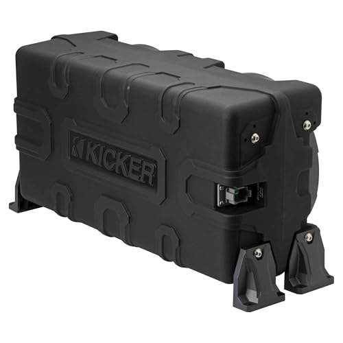 Kicker MWLE10, MWLE 10" Loaded Premium Marine Subwoofer Enclosure w/ Passive Radiator 4 Ohm (51MWLE104)