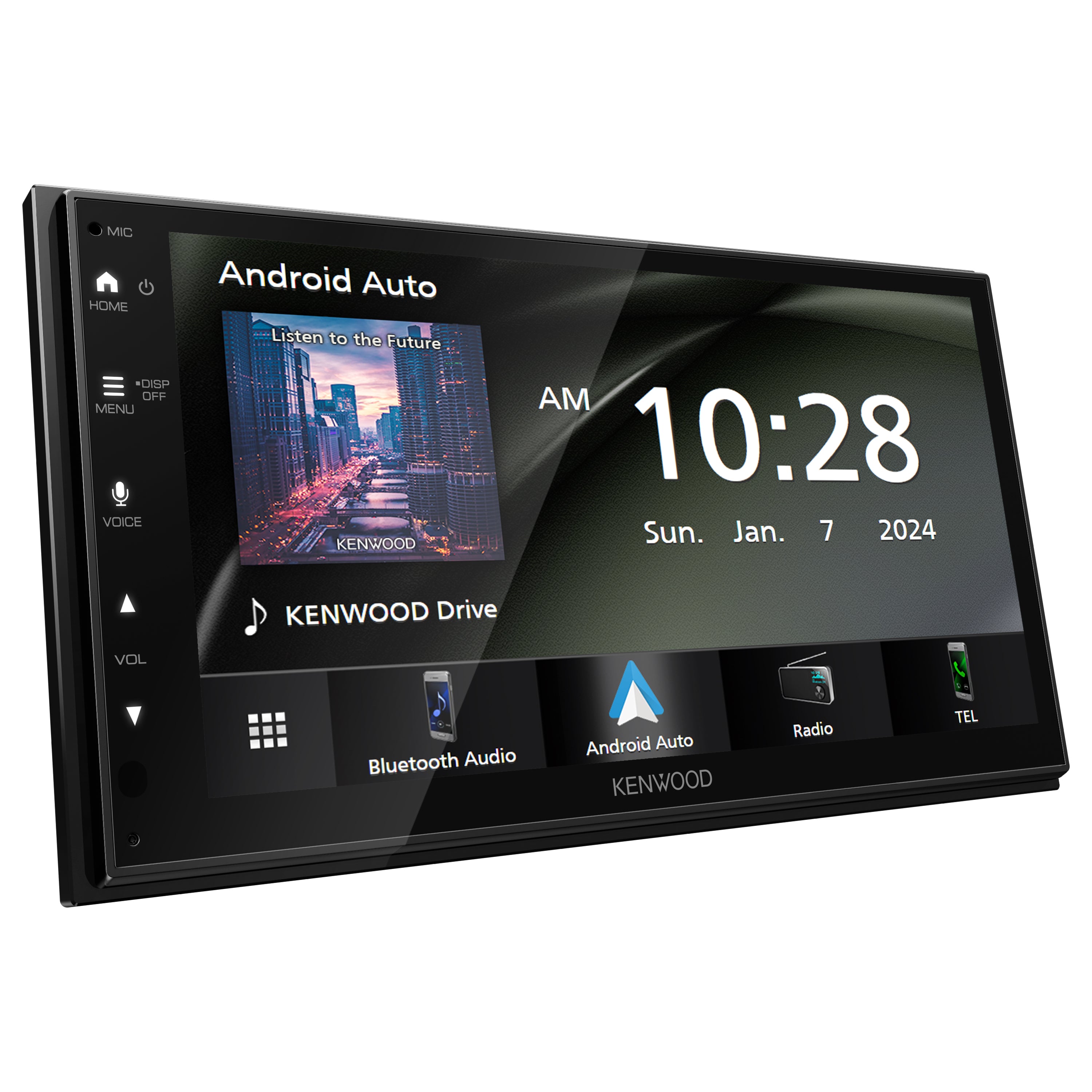 Kenwood DMX5710S, 6.8" Double DIN Digital Multimedia Receiver w/ Wireless CarPlay & Android Auto