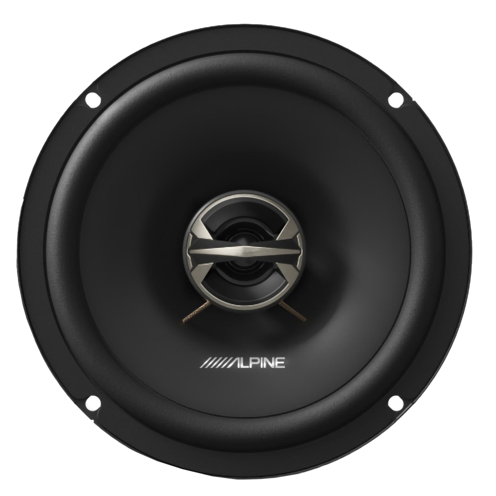 Alpine EL-E65-G 6.5-Inch 2-Way Coaxial Speakers with Grille Bundle, 4 Speakers