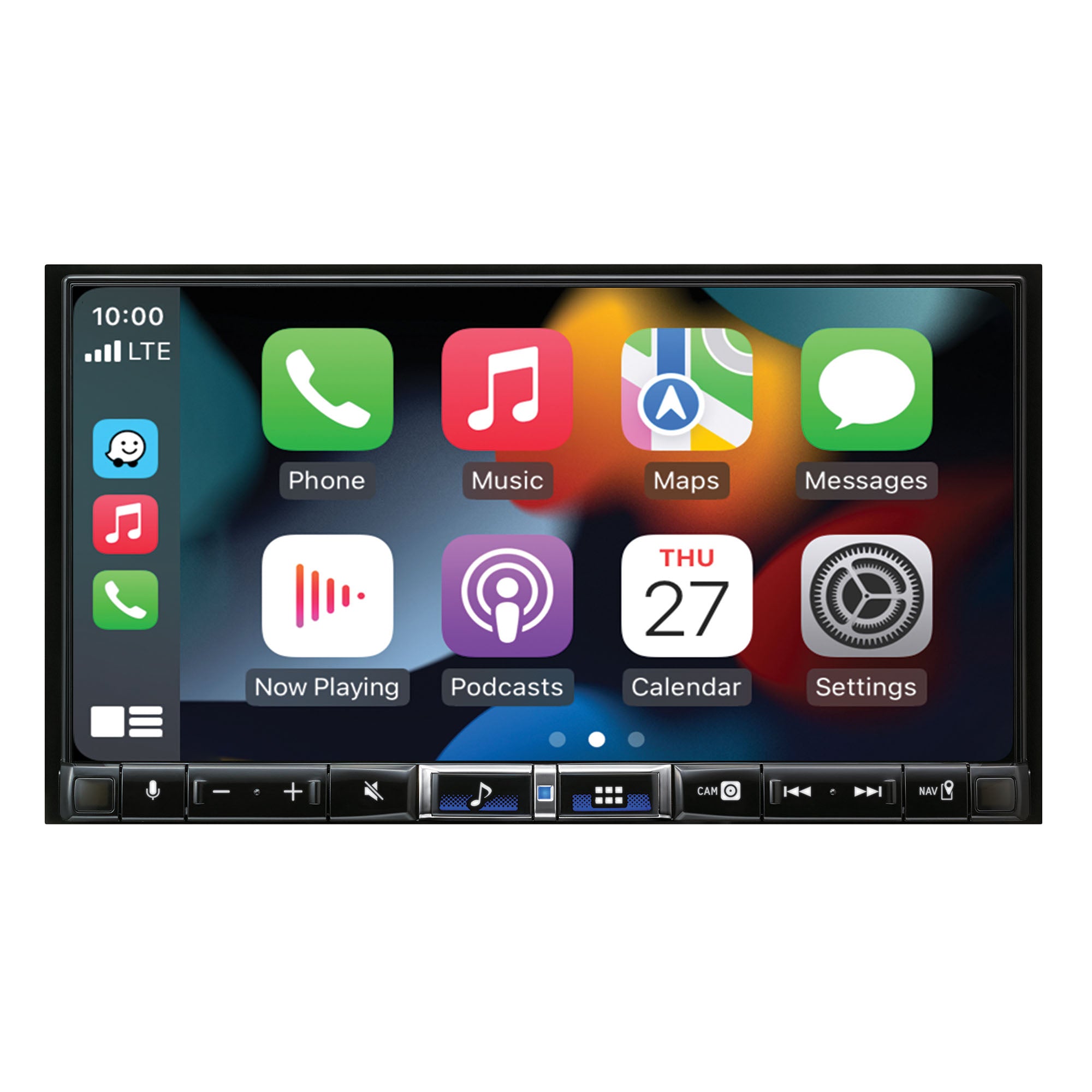 Alpine iLX-507 7-Inch Double DIN Digital Media Receiver with Wireless CarPlay Android Auto and Alpine RUX-H02 Addon Remote Bass Knob for Alpine Halo Multimedia Receivers Bundle