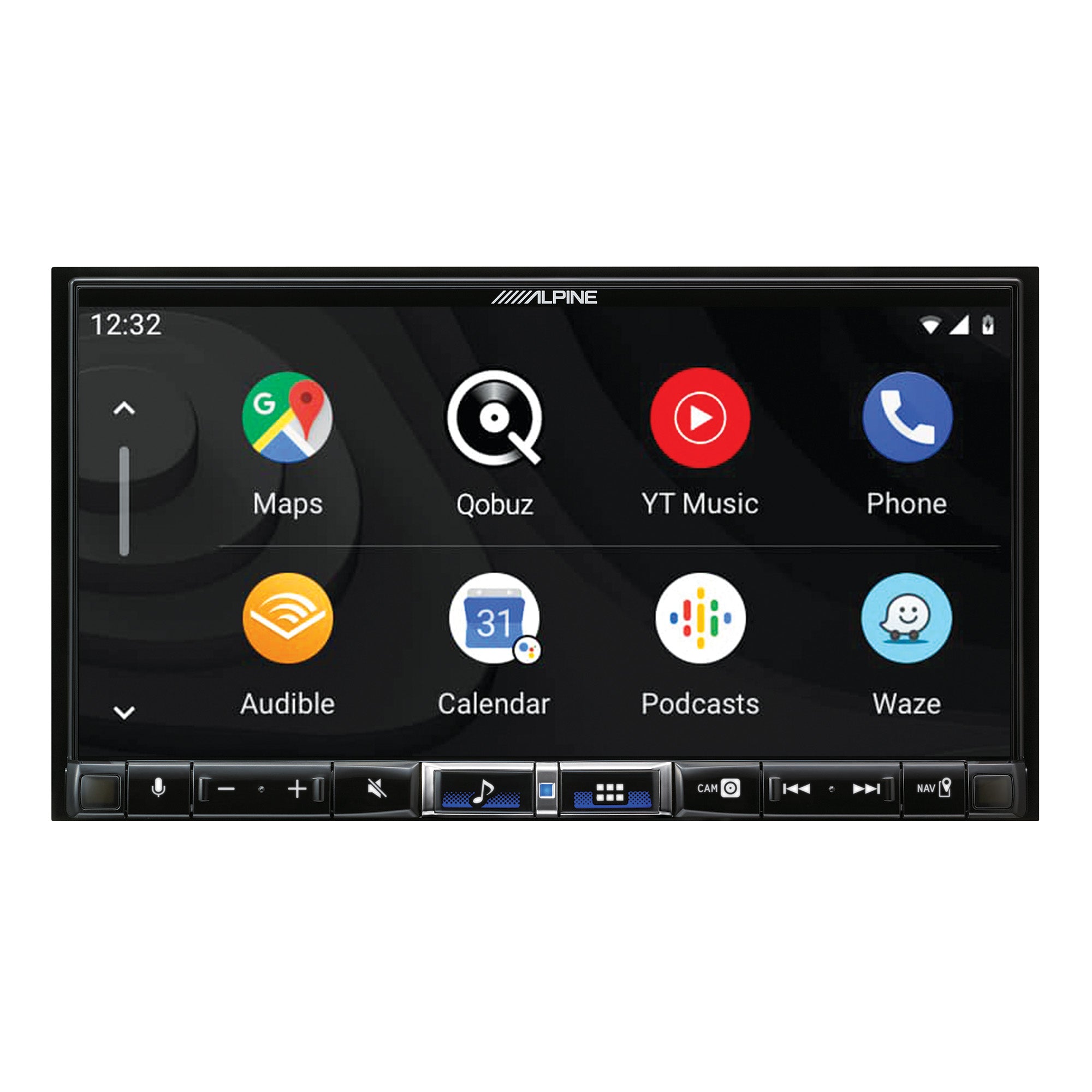 Alpine iLX-507 7-Inch Double DIN Digital Media Receiver with Wireless CarPlay Android Auto and Alpine RUX-H02 Addon Remote Bass Knob for Alpine Halo Multimedia Receivers Bundle