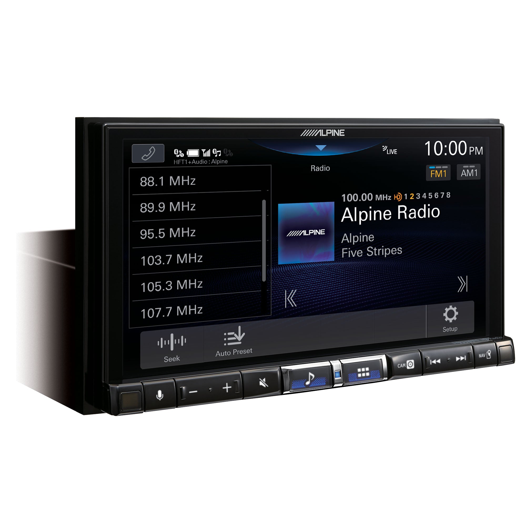 Alpine iLX-507 7-Inch Double DIN Digital Media Receiver with Wireless CarPlay Android Auto and Alpine RUX-H02 Addon Remote Bass Knob for Alpine Halo Multimedia Receivers Bundle