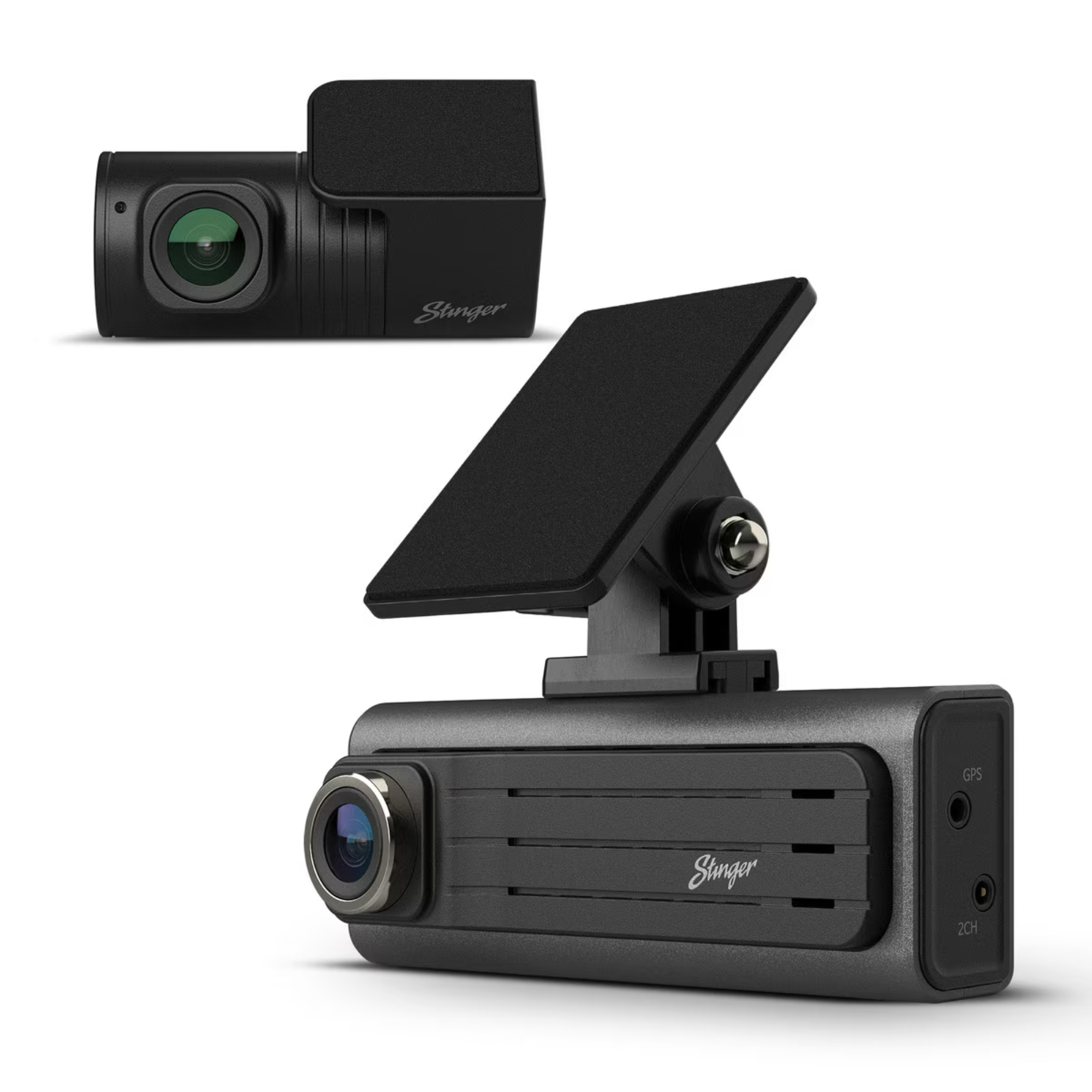 Alpine iLX-F509 Halo 9 Floating Hi-Res Multimedia Receiver with Wireless Apple CarPlay Android Auto and Stinger SDC-2CHFHD Opsis Universal Full HD Front and Rear Dash Camera Bundle