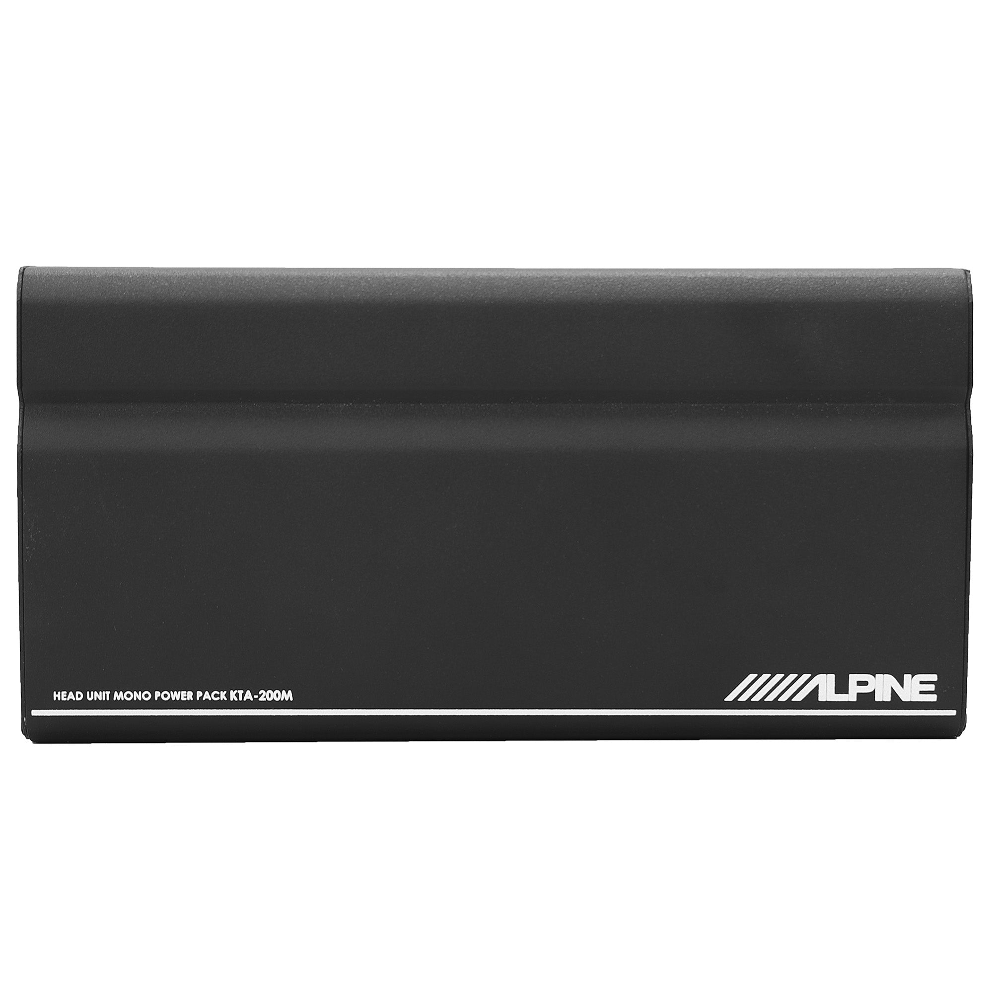 Alpine ILX-W670 7-Inch Double DIN Multimedia Receiver with Apple CarPlay Android Auto and Alpine KTA-200M PowerStack Class D Monoblock Subwoofer Amplifier Bundle