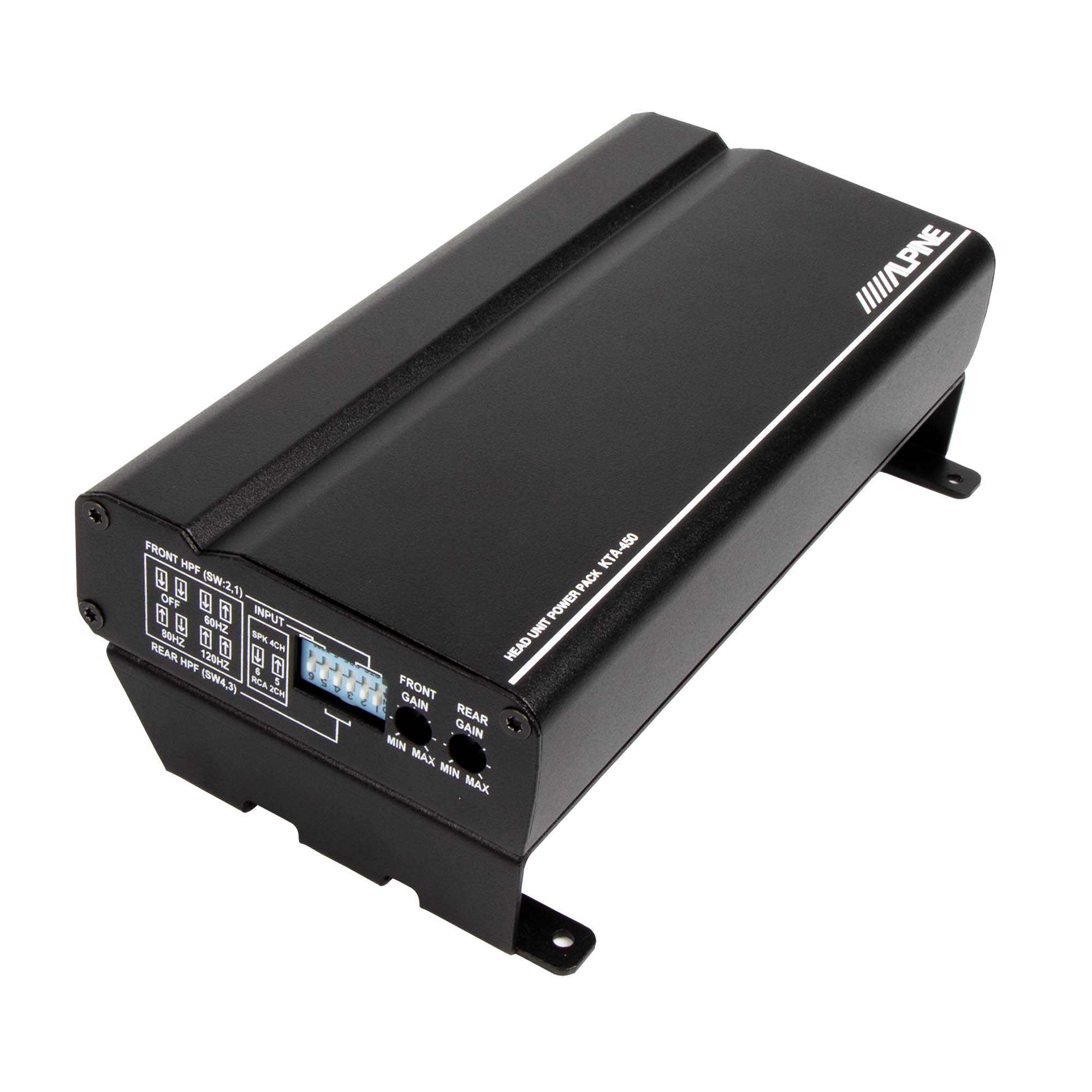 Alpine ILX-W670 7-Inch Double DIN Multimedia Receiver with Apple CarPlay Android Auto and Alpine KTA-450 Power Pack Class D 4 Channel Amplifier 400 Watts DPP Bundle