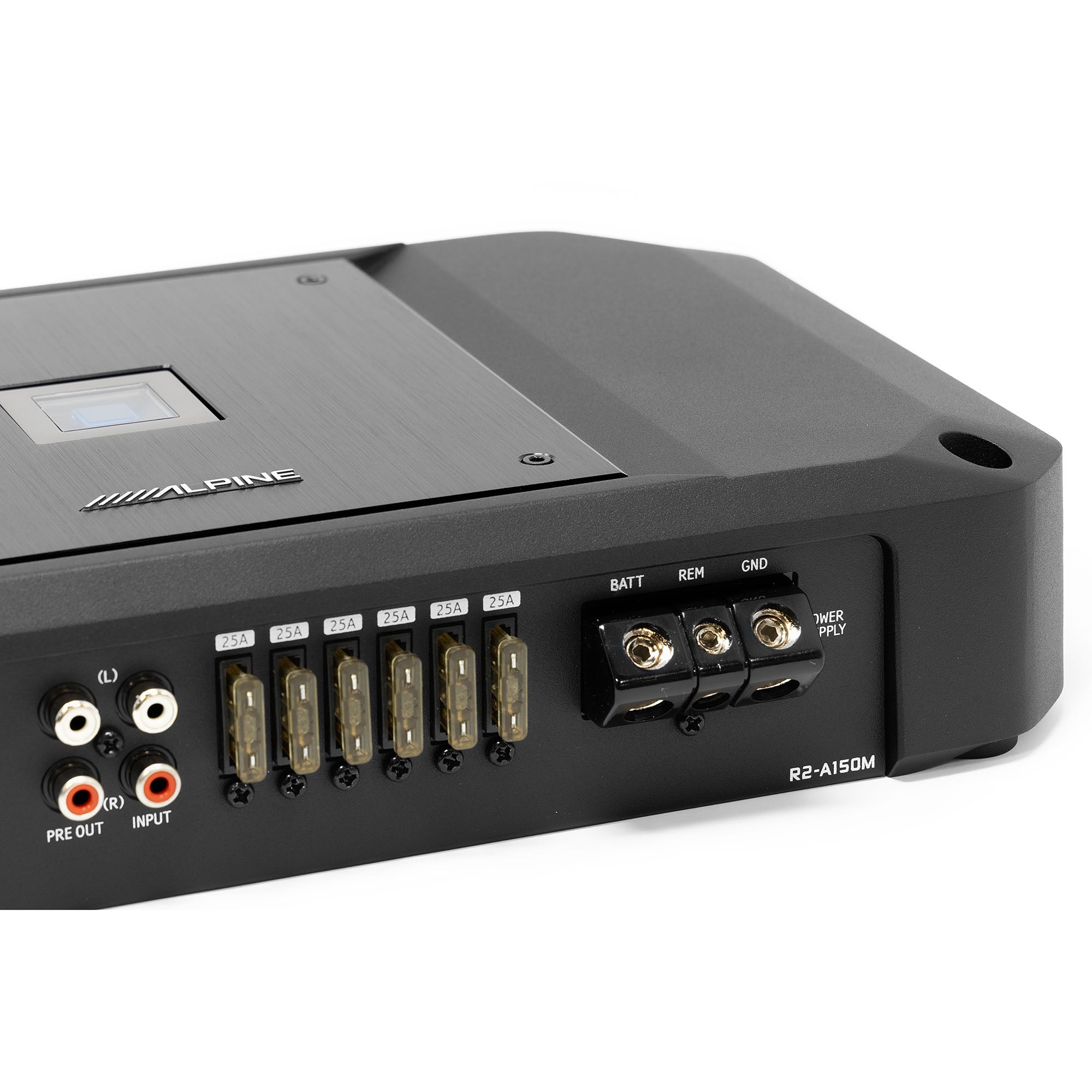 Alpine R2-A150M R Series Mono Class D Subwoofer Amplifier 1500W with AudioControl LC2i 2 Channel Line-Output Converter with AccuBASS Bundle