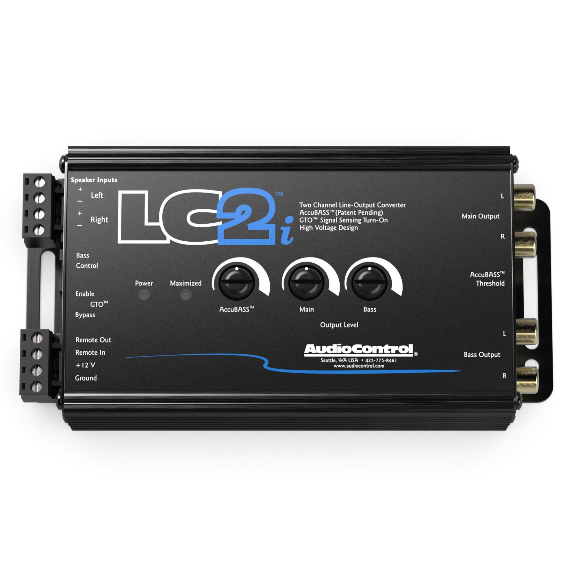 Alpine R2-A150M R Series Mono Class D Subwoofer Amplifier 1500W with AudioControl LC2i 2 Channel Line-Output Converter with AccuBASS Bundle