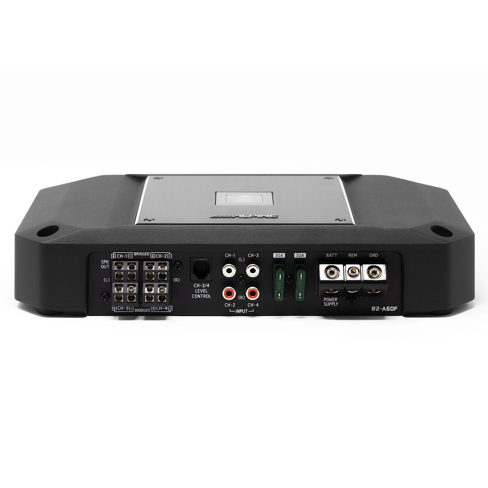 Alpine R2-A60F R Series 4-Channel Class D Amplifier 600W with AudioControl LC2i 2 Channel Line-Output Converter with AccuBASS Bundle