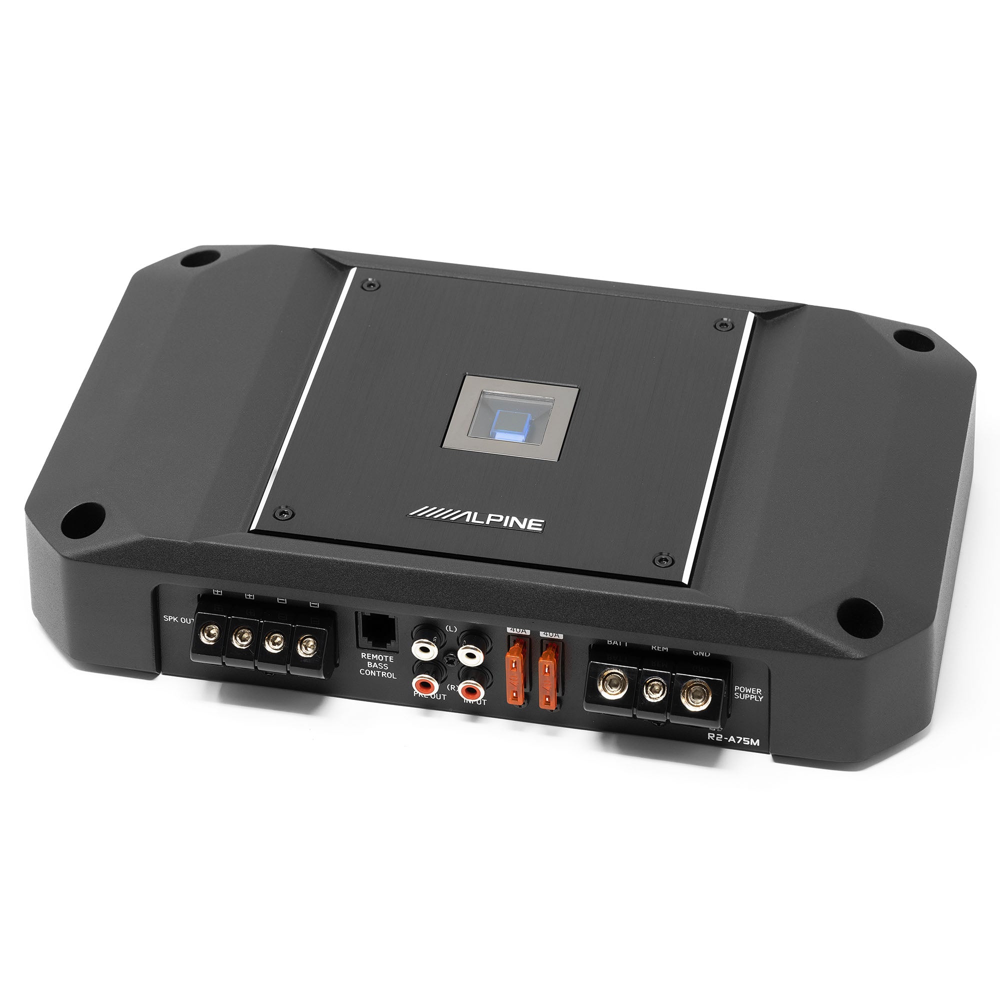 Alpine R2-A75M R Series Mono Class D Subwoofer Amplifier 750W with AudioControl LC2i 2 Channel Line-Output Converter with AccuBASS Bundle