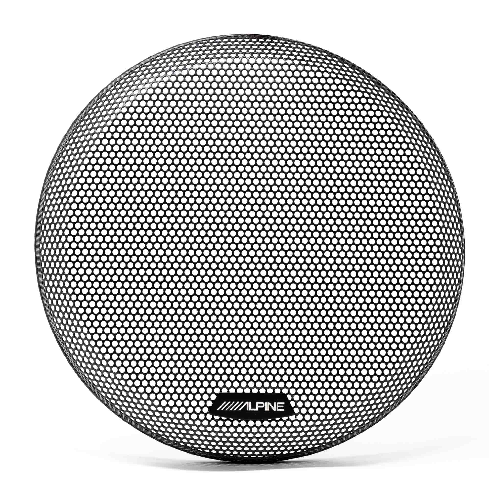 Alpine R2-W10D2 R Series 10 Dual 2-Ohm Subwoofer with Alpine KTE-10G.3 10 Subwoofer Grille for Select Alpine Subwoofers Bundle