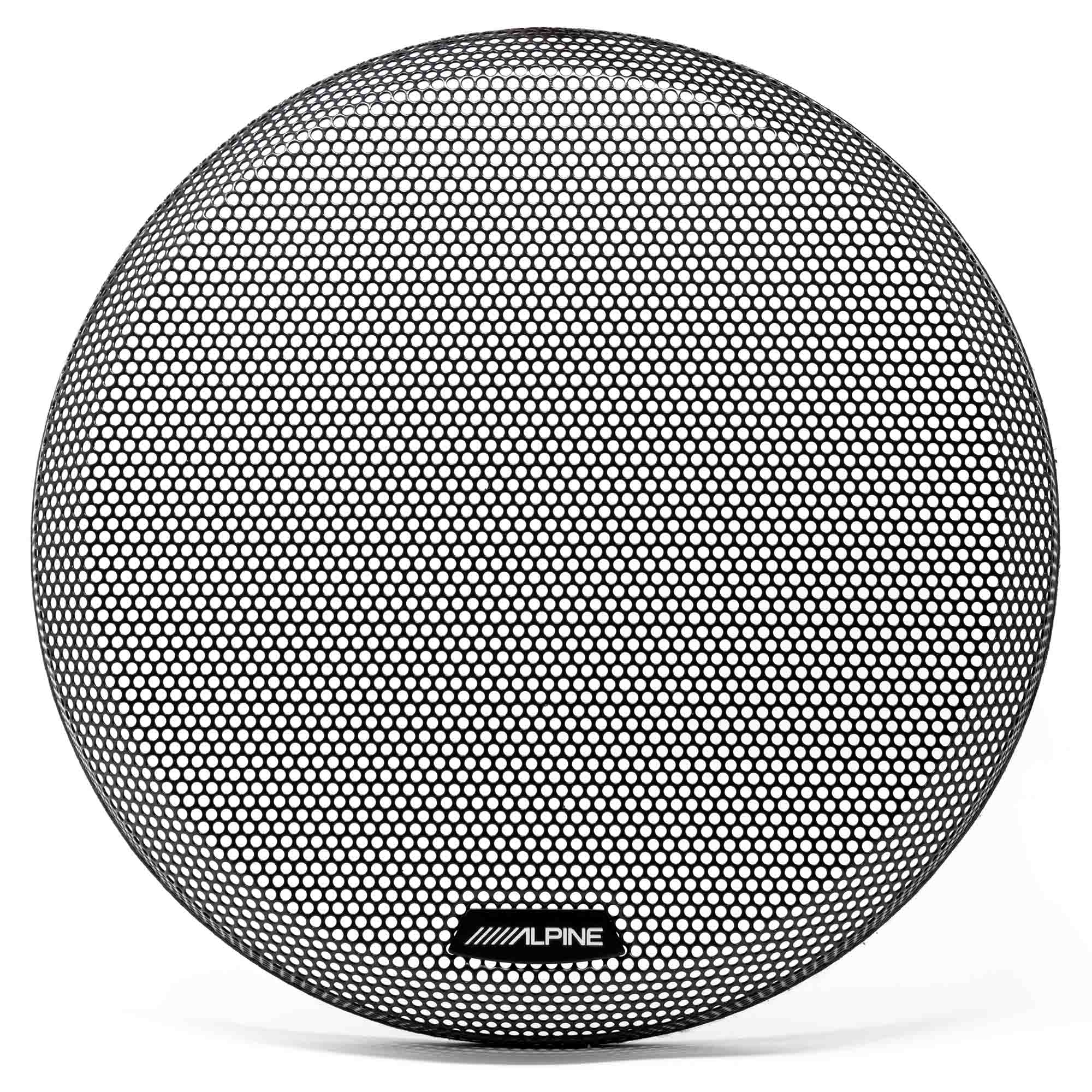 Alpine R2-W12D4 R Series 12 Dual 4-Ohm Subwoofer with Alpine KTE-12G.3 12-Inch Grille for Select Alpine Subwoofers Bundle