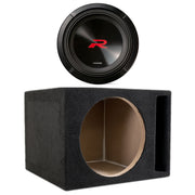 Alpine R2-W12D4 R Series 12 Dual 4-Ohm Subwoofer with SoundBox E Series Single 12-Inch Vented Subwoofer Enclosure Bundle