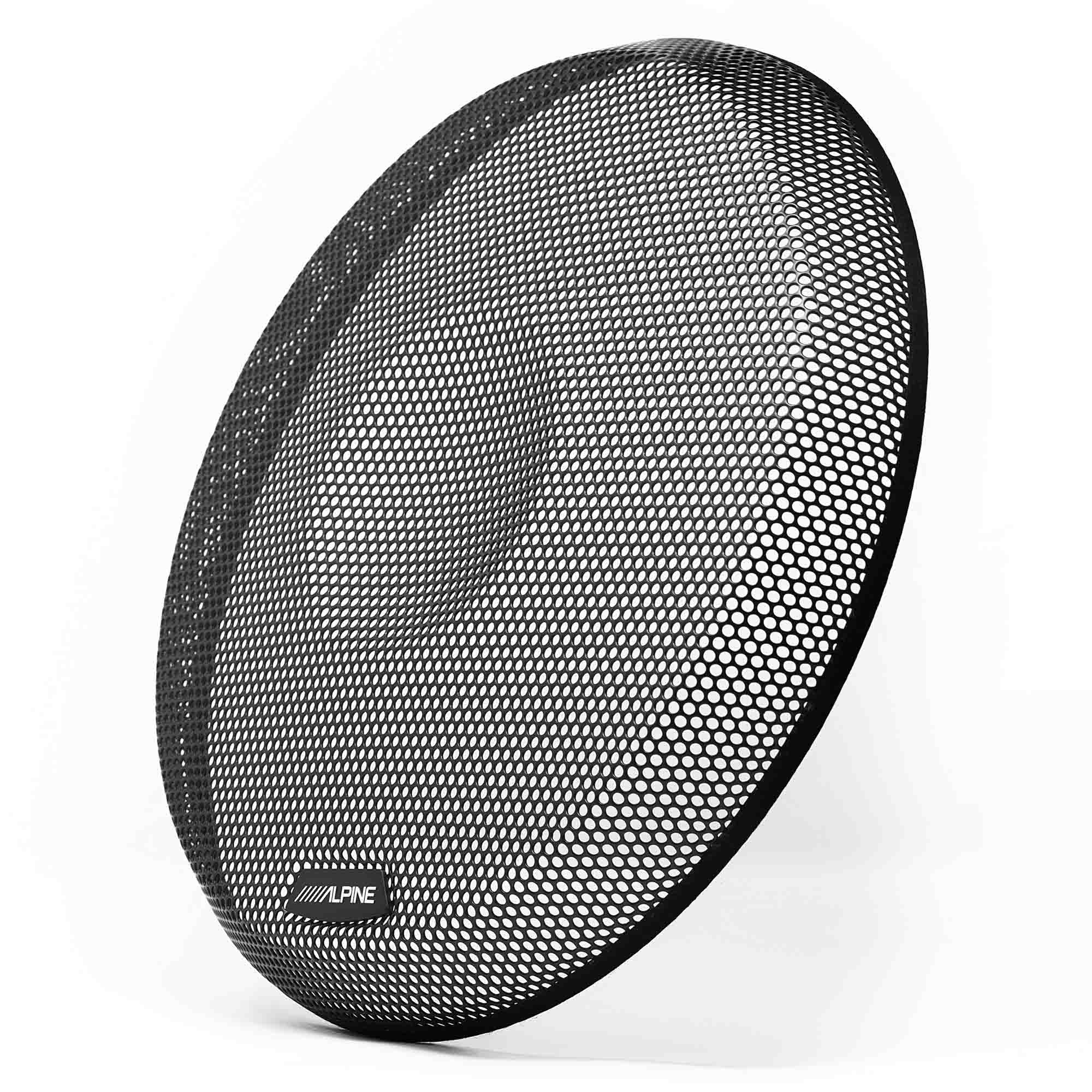 Alpine RS-W12D2 R Series 12 Dual 2-Ohm Shallow Subwoofer 600 Watts with Alpine KTE-RS12G 12-Inche Grille for R Series Shallow Subwoofers Bundle