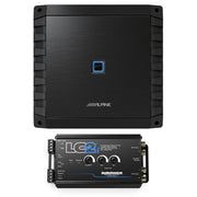 Alpine S2-A36F S Series 4-Channel Class D Amplifier 360W with AudioControl LC2i 2 Channel Line-Output Converter with AccuBASS Bundle