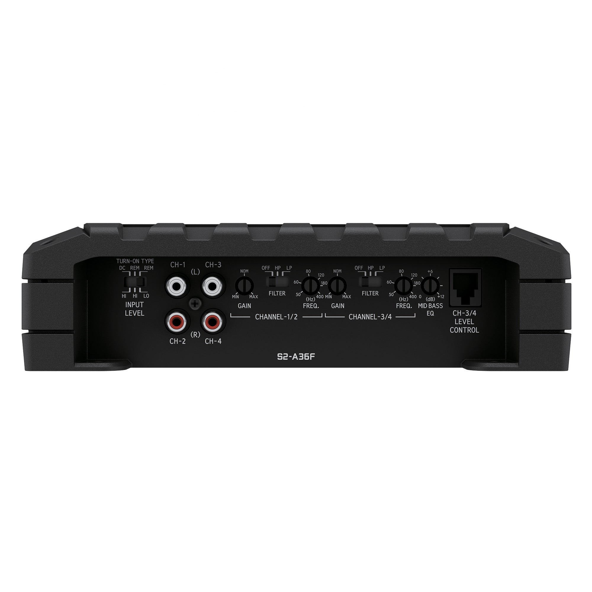 Alpine S2-A36F S Series 4-Channel Class D Amplifier 360W with AudioControl LC2i 2 Channel Line-Output Converter with AccuBASS Bundle